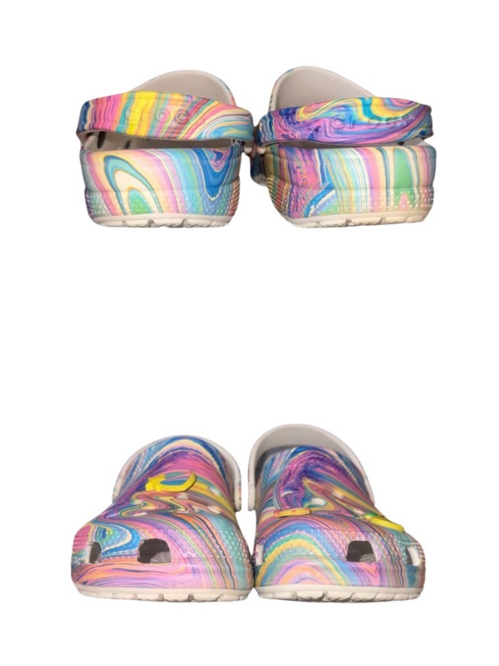 Crocs OUT OF THIS WORLD Multi clogs women’s sandals shoes size 11 men size 9 - Picture 4 of 14